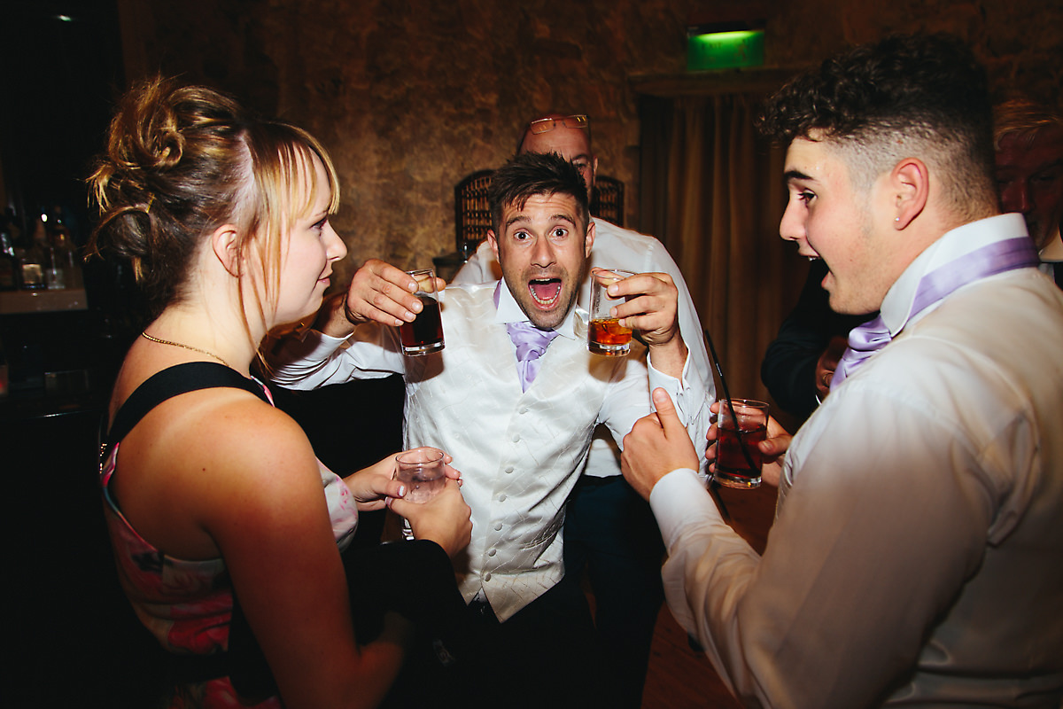 Lulworth Castle Wedding party drinks