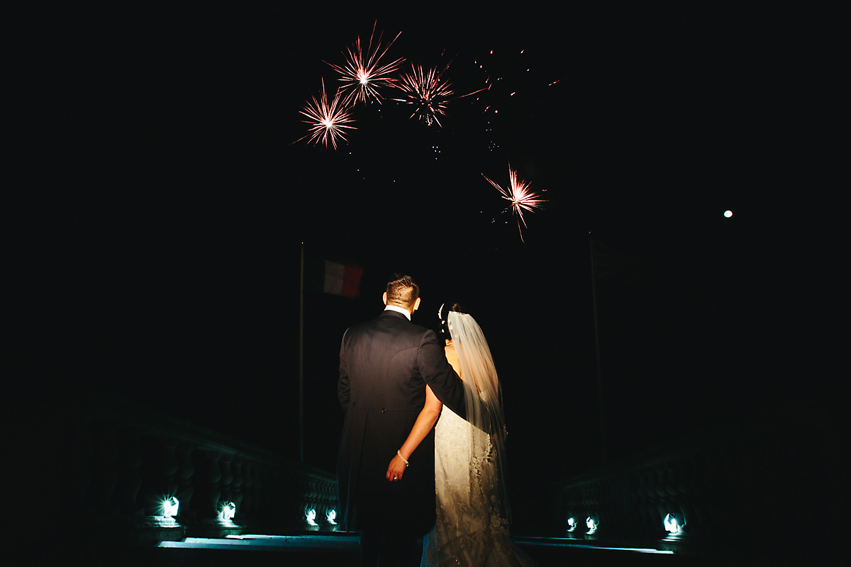 Lulworth Castle Wedding fireworks
