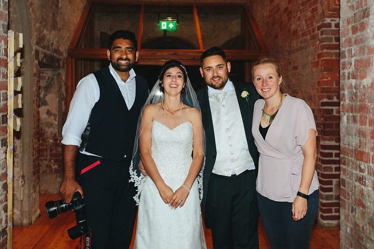 Wedding photographers and newly weds