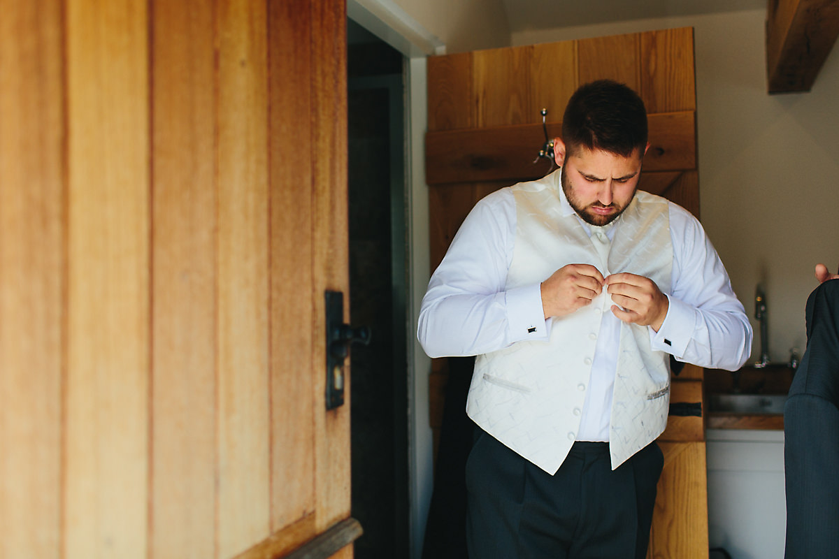 Groom getting ready Lulworth