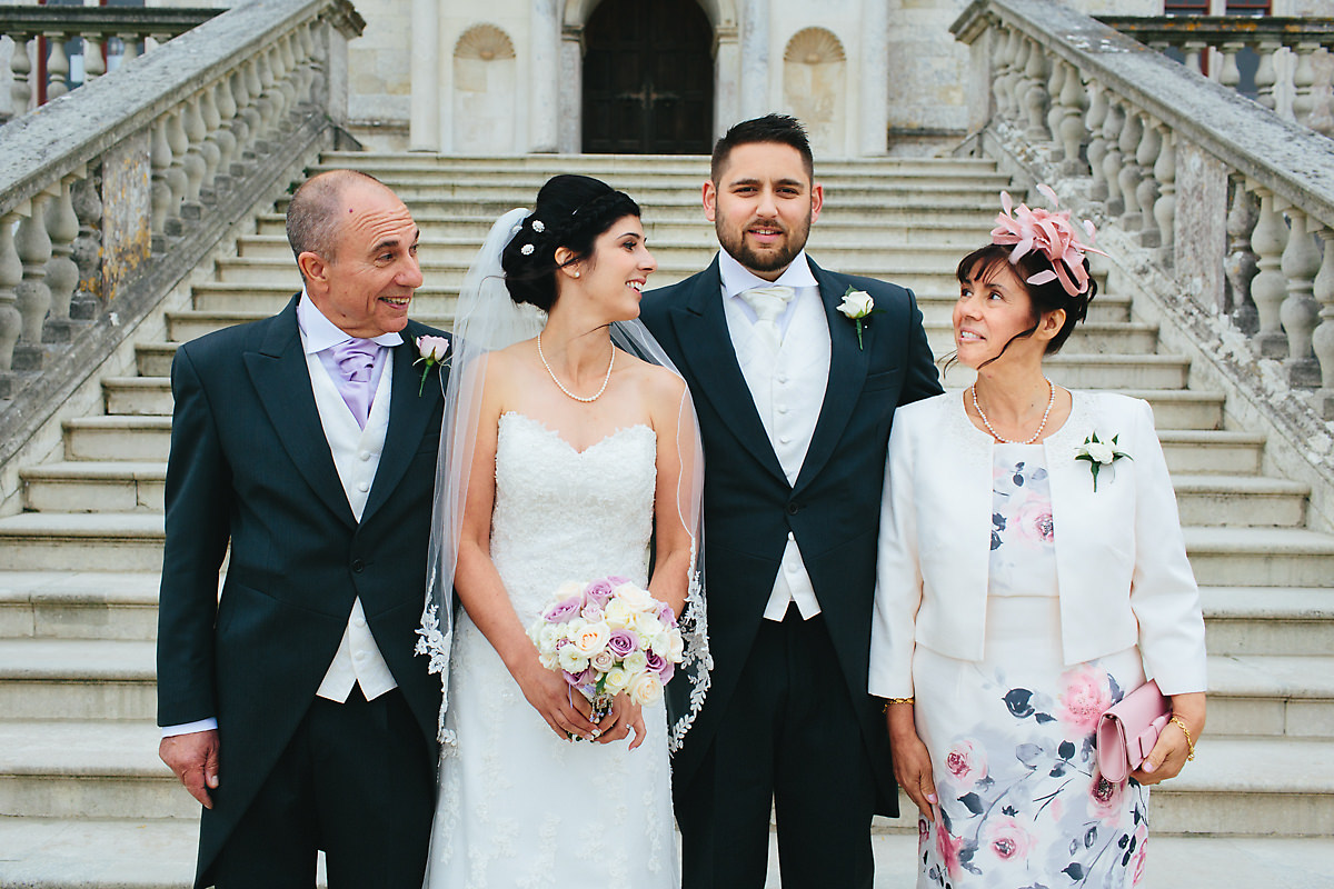 Lulworth Castle group wedding photos