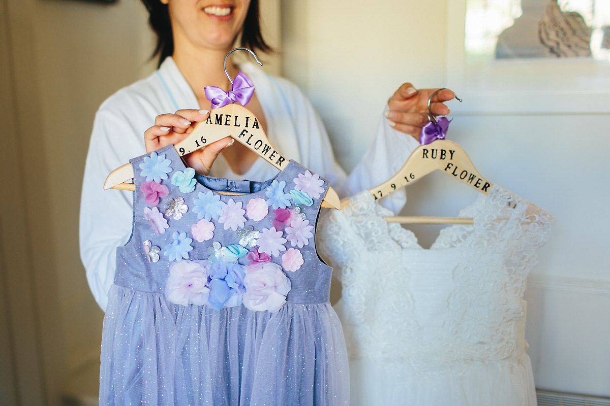 Personalised wedding hangers