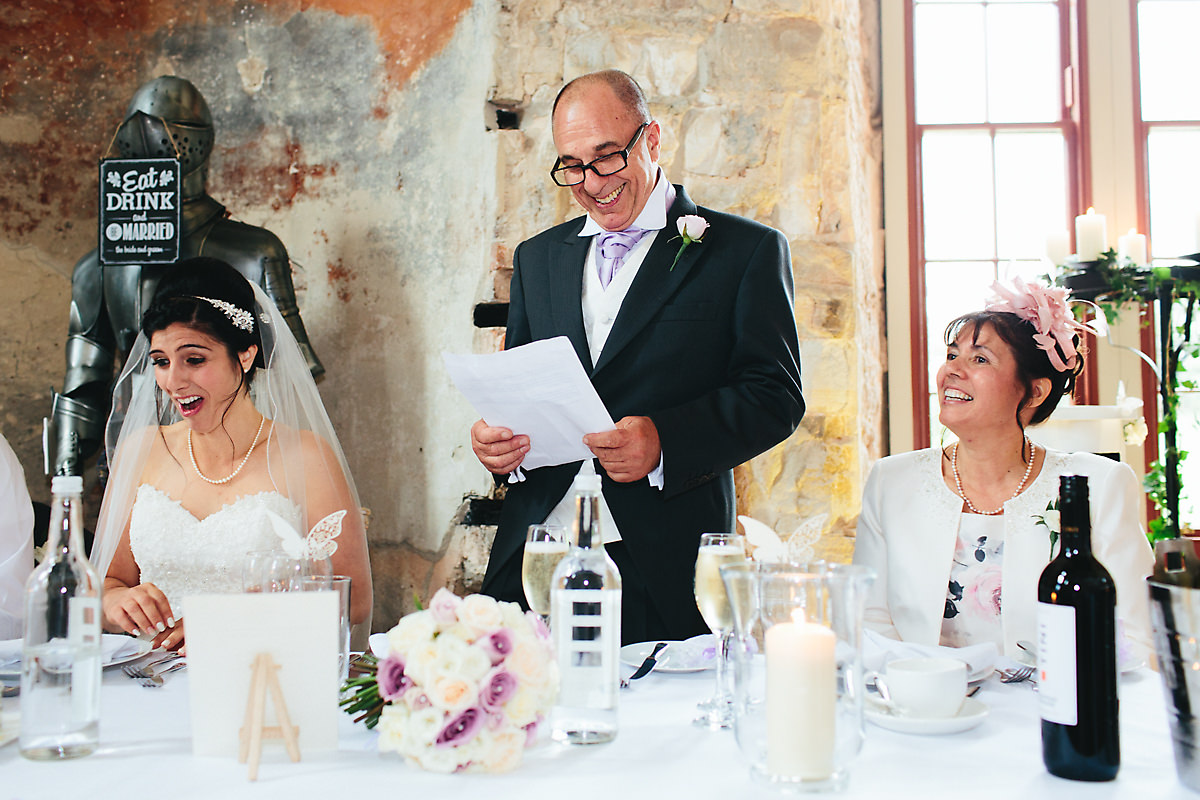 Lulworth Castle Wedding speech photography