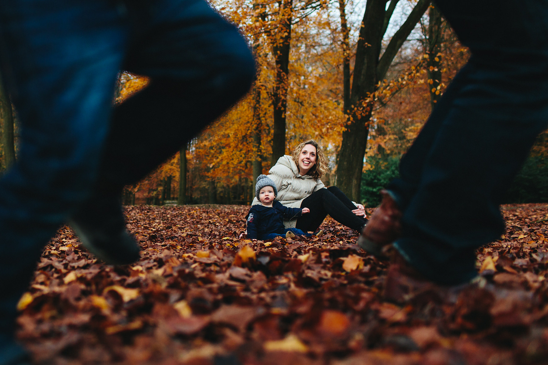 Running in the leaves in Wendover
