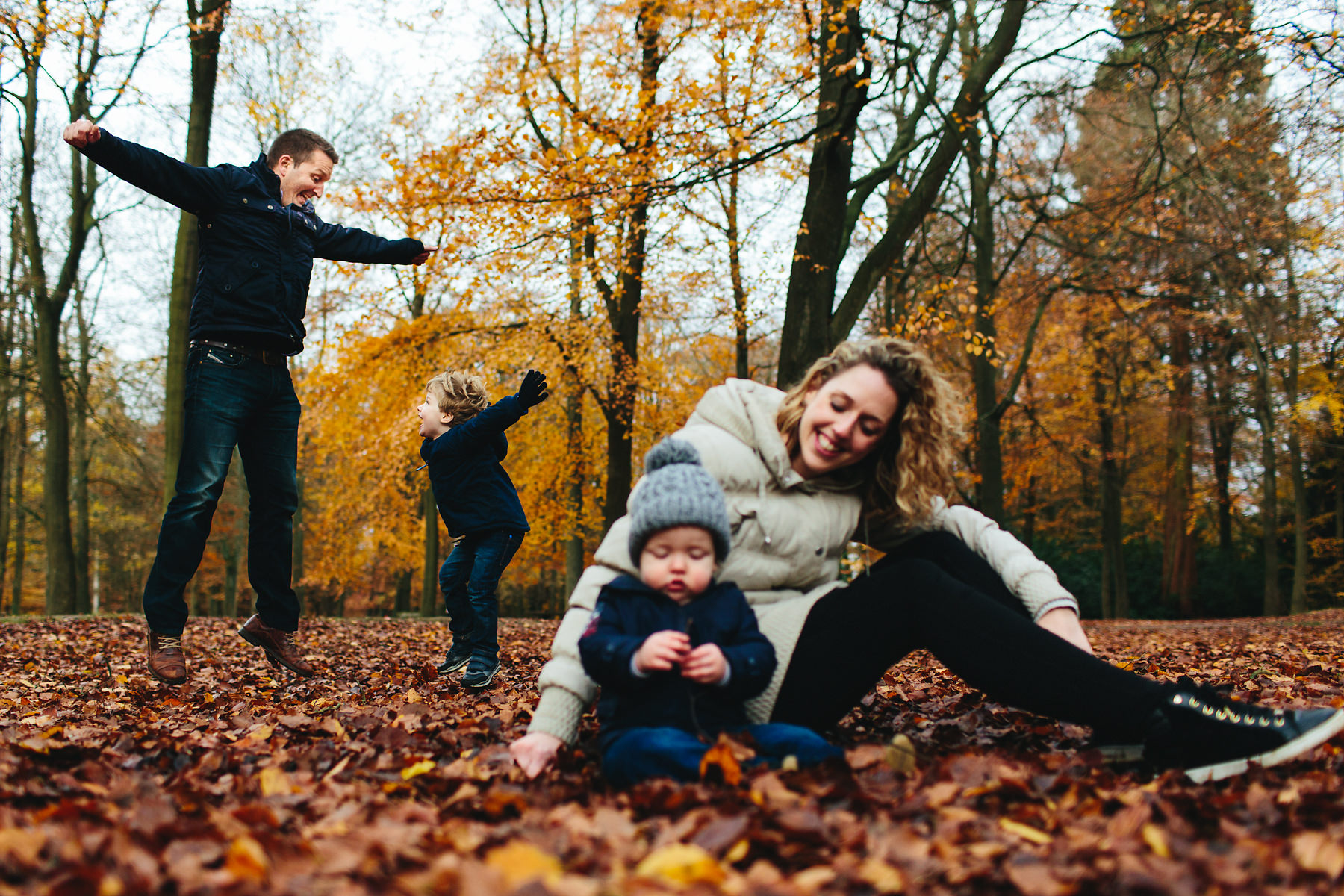 Running in the leaves in Wendover