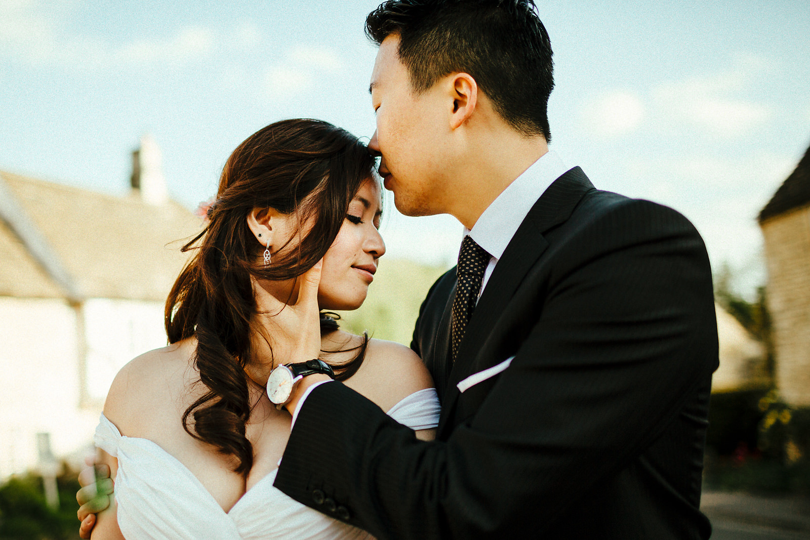 Romantic Castle Combe pre-wedding photography