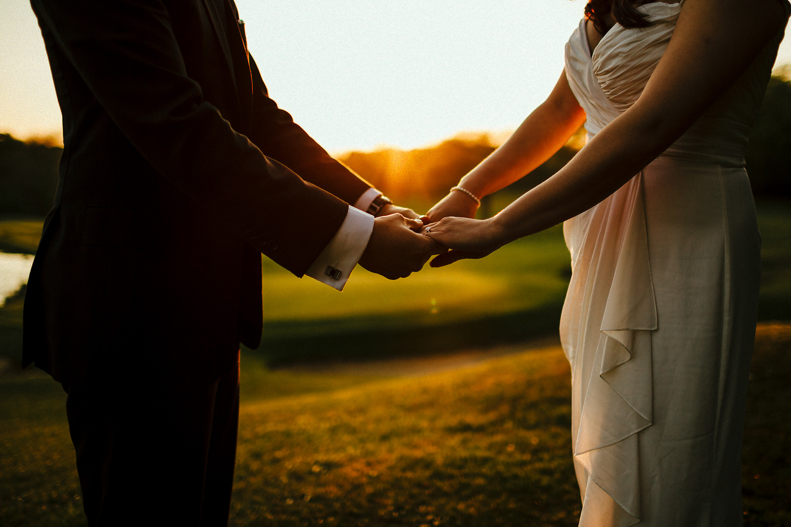 Golden light pre-wedding photography