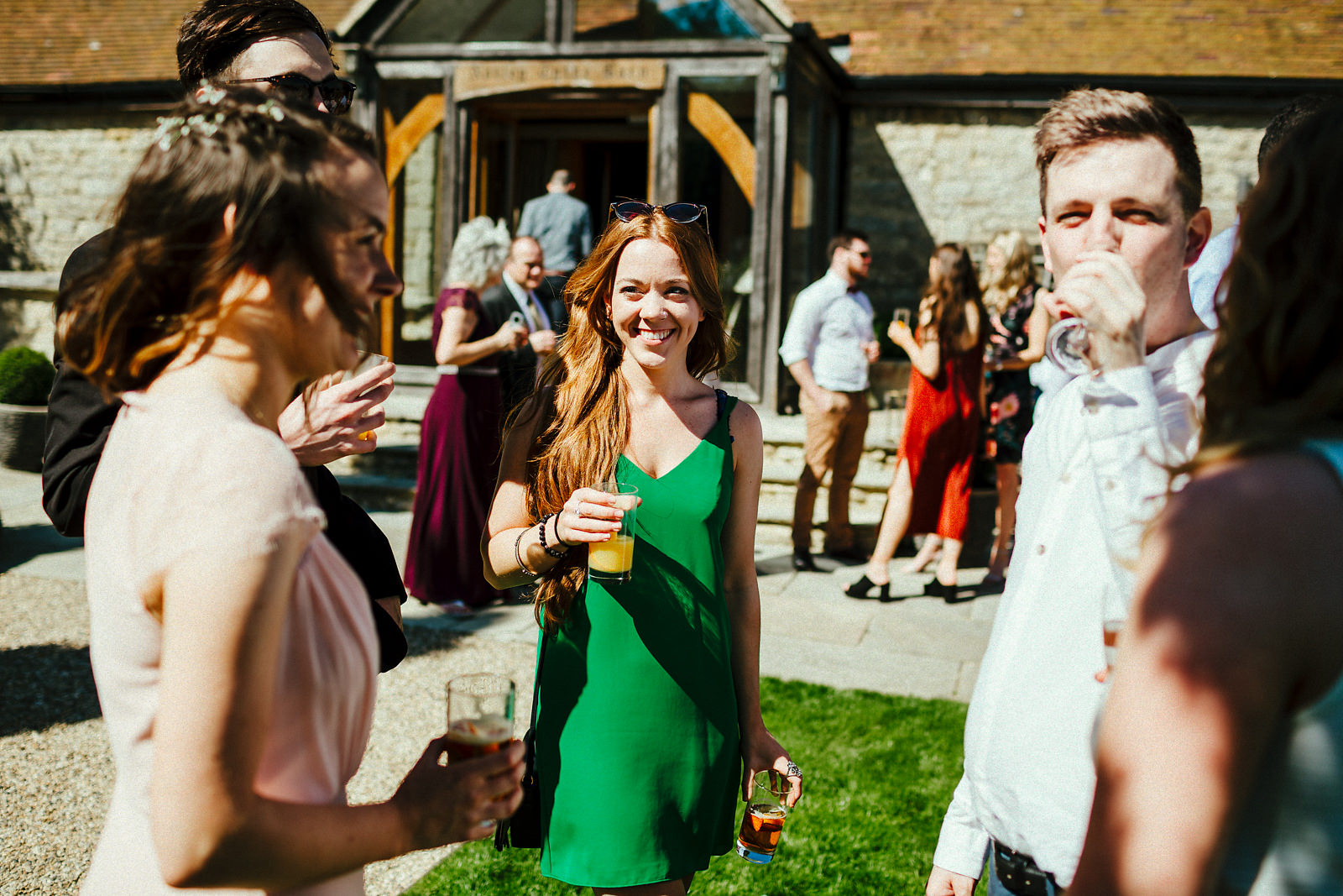 Sunny Receptions drinks at Notley Tythe Barn photos