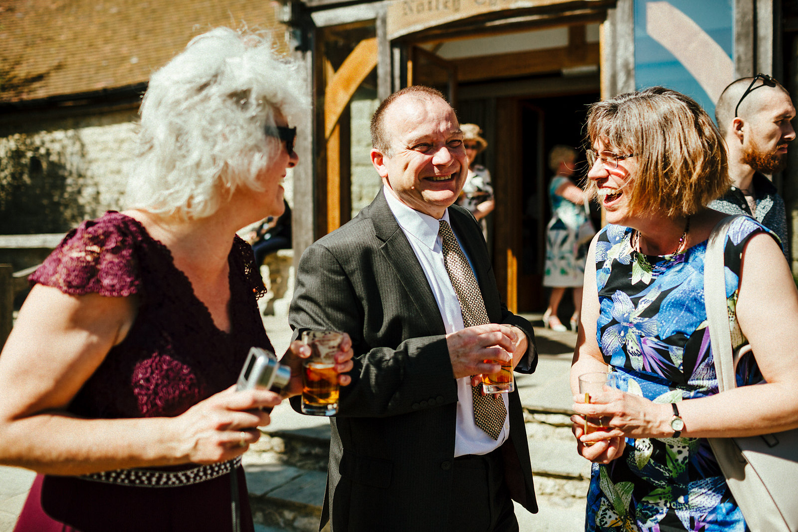 Receptions drinks at Notley Tythe Barn photography