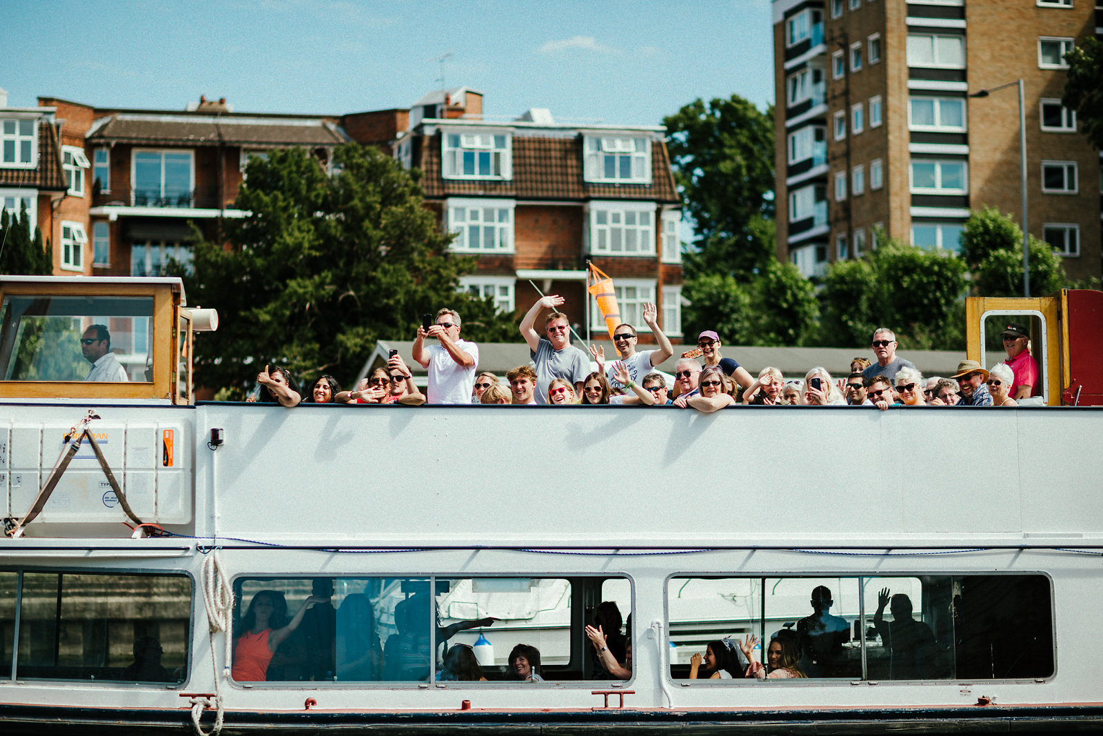 Cruising on Thames river