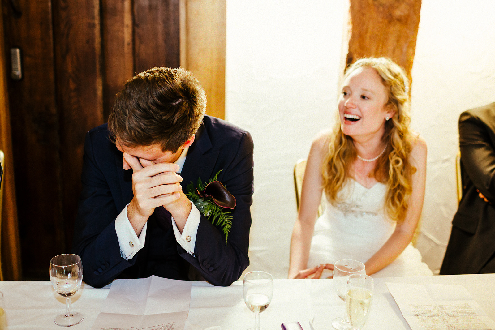 Fun wedding speeches at the Tudor Barn